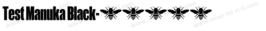 Test Manuka Black字体转换